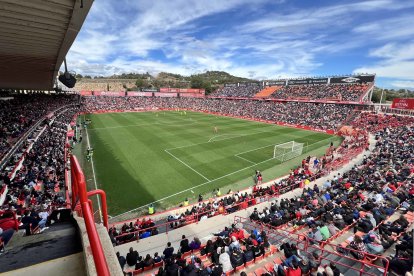 Vista aérea del Nou Estadi Costa Daurada.