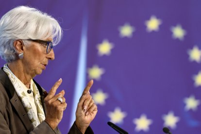 Christine Lagarde, presidenta del Banco Central Europeo.