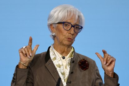 Christine Lagarde, presidenta del Banco Central Europeo.