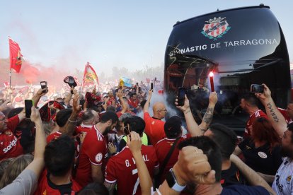 Uno de los recibimientos en el Nou Estadi.
