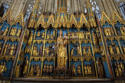 El retaule major de la catedral de Tortosa, dedicat a la Mare de Déu de l'Estrella.
