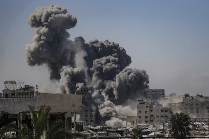Imagen de uno de los ataques de Israel a Gaza este 14 de septiembre