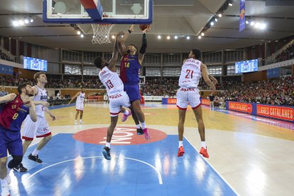 Willy Hernangómez fue el mejor de la pasada final entre Barça y Manresa.