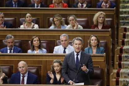 El líder del PP, Alberto Núñez Feijóo