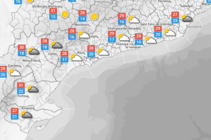 La previsió del temps per aquest divendres 19 de setembre