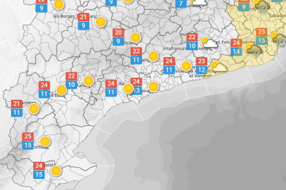 Dimarts 23 de setembre: segueix baixant la temperatura
