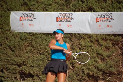 Una de las jugadoras que ha disputado la fase previa de este ITF en el Reus Monterols.