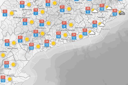 Dimecres 24 de setembre: Les temperatures continuen baixant