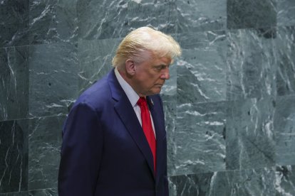 Donald Trump, durante la Asamblea General de la ONU.