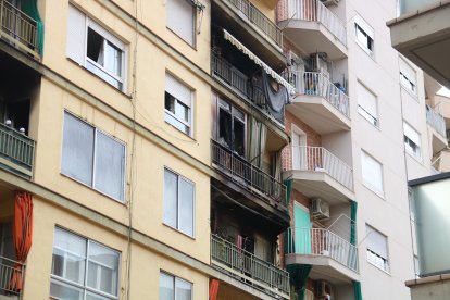 Imagen de la vivienda donde se ha originado el incendio