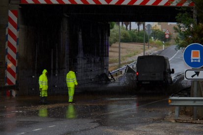 Lluvias en L'Ampolla.