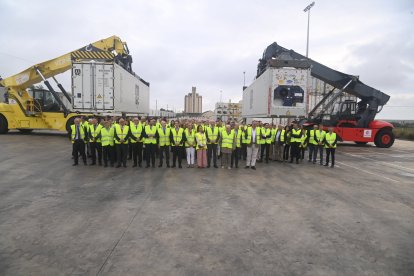 Inauguración de la nueva terminal intermodal Litera TIM.