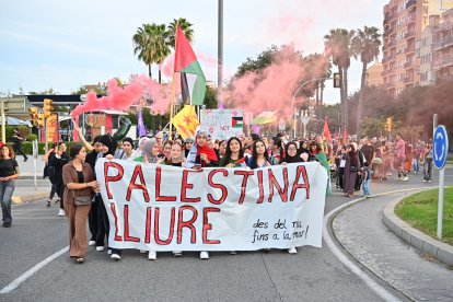 La capçalera de la manifestació.