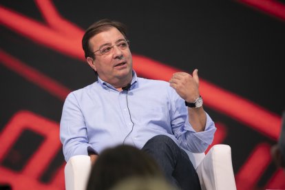 El presidente extremeño, Guillermo Fernández Vara, en el Congreso Federal del PSOE