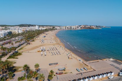 Imagen aérea de la playa de Llevant de Salou.