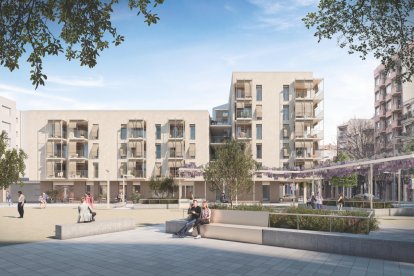 Imagen virtual del proyecto de urbanización del complejo Riera, en Reus