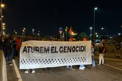 Manifestantes en Barcelona.