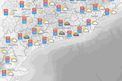 Diumenge 19 d'octubre: Núvols i temperatures estables