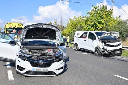 Los dos vehículos implicados.