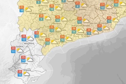 Dijous 23 d'octubre: ratxes fortes de vent i calor en retrocès
