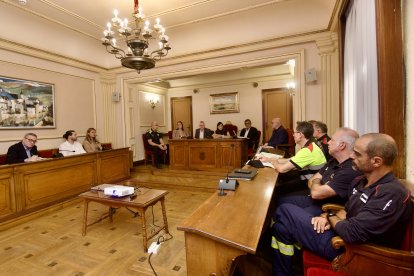 Reunión en en Ayuntamiento de Amposta.