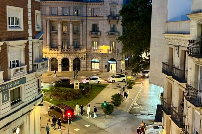 La plaça del Condesito, on Netflix hi rodarà una pel·lícula.