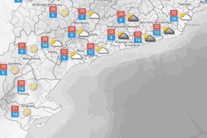 La previsió del temps per aquest dimarts 4 de novembre
