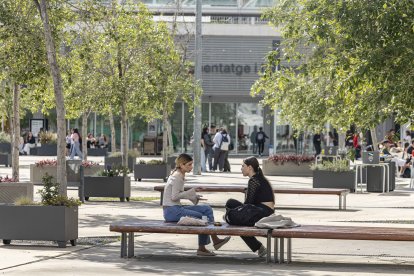 Imagen de archivo de alumnos en el Campus Catalunya de la Universitat Rovira i Virgili (URV)