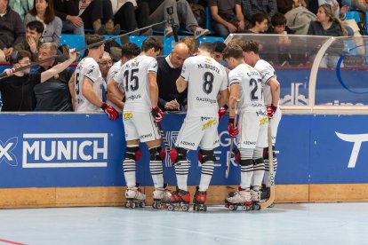 Jordi García en un tiempo muerto en Les Comes.