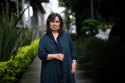 La escritora colombiana Laura Restrepo en Ciudad de México.