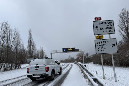 Nevadas intensas en Catalunya
