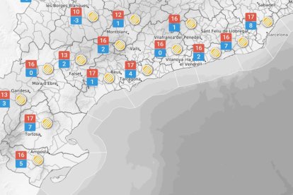 Divendres 28 de novembre: núvols alts i vent moderat a les Terres de l'Ebre