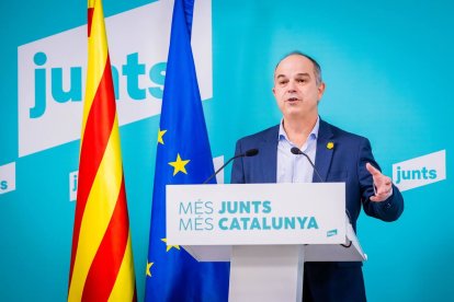 Jordi Turull, durante el Consell Nacional de JxCat.