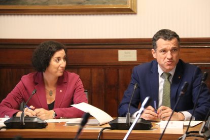 Los consellers Alícia Romero y Òscar Ordeig