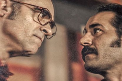 Luis Tosar y Jesús Carroza, cara a cara en una escena de la película.