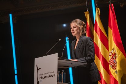 La princesa Leonor durante los Premios Princesa de Girona de 2025
