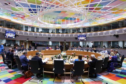 Reunión de líderes europeos en Bruselas, en una imagen de archivo