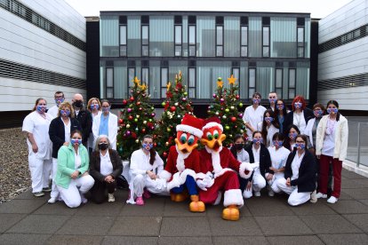 Imagen de Woody y Winnie en el Hospital Sant Joan de Reus