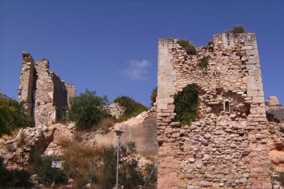 Vista exterior del castillo de Els Garidells, en una imagen de 2007