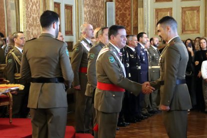 El teniente general Manuel Busquier Sáez, Inspector General del Ejército
