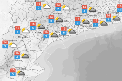 Dimarts 13 de gener: temperatures en ascens
