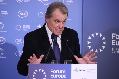 El expresidente de la Generalitat Artur Mas durante una conferencia