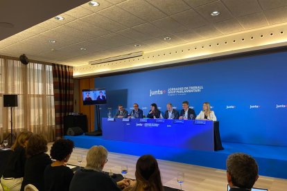 Imagen de la reunión de trabajo de Junts en Tarragona