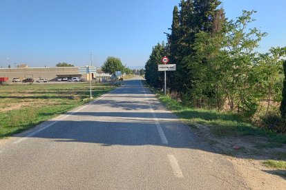 Les obres es fan a la carretera TV-7042 entre Montblanc i Rojals