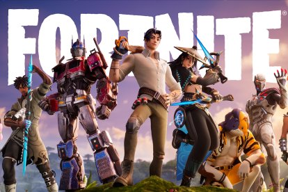 La pantalla de inicio de Fortnite.