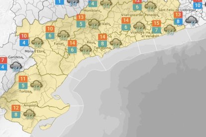 Dissabte 17 de gener: torna la pluja, el vent i baixen temperatures