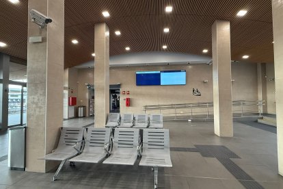 Imagen de esta mañana de la estación de Tarragona.