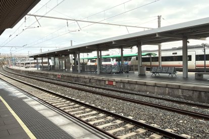 Imagen de este miércoles de la estación de trenes de Tarragona
