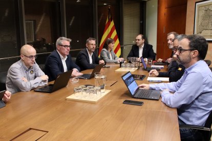 La reunión de seguimiento de la reanudación de trenes.