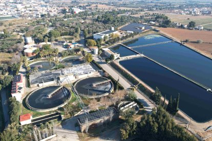 Imatge aèria de la depuradora de Reus,